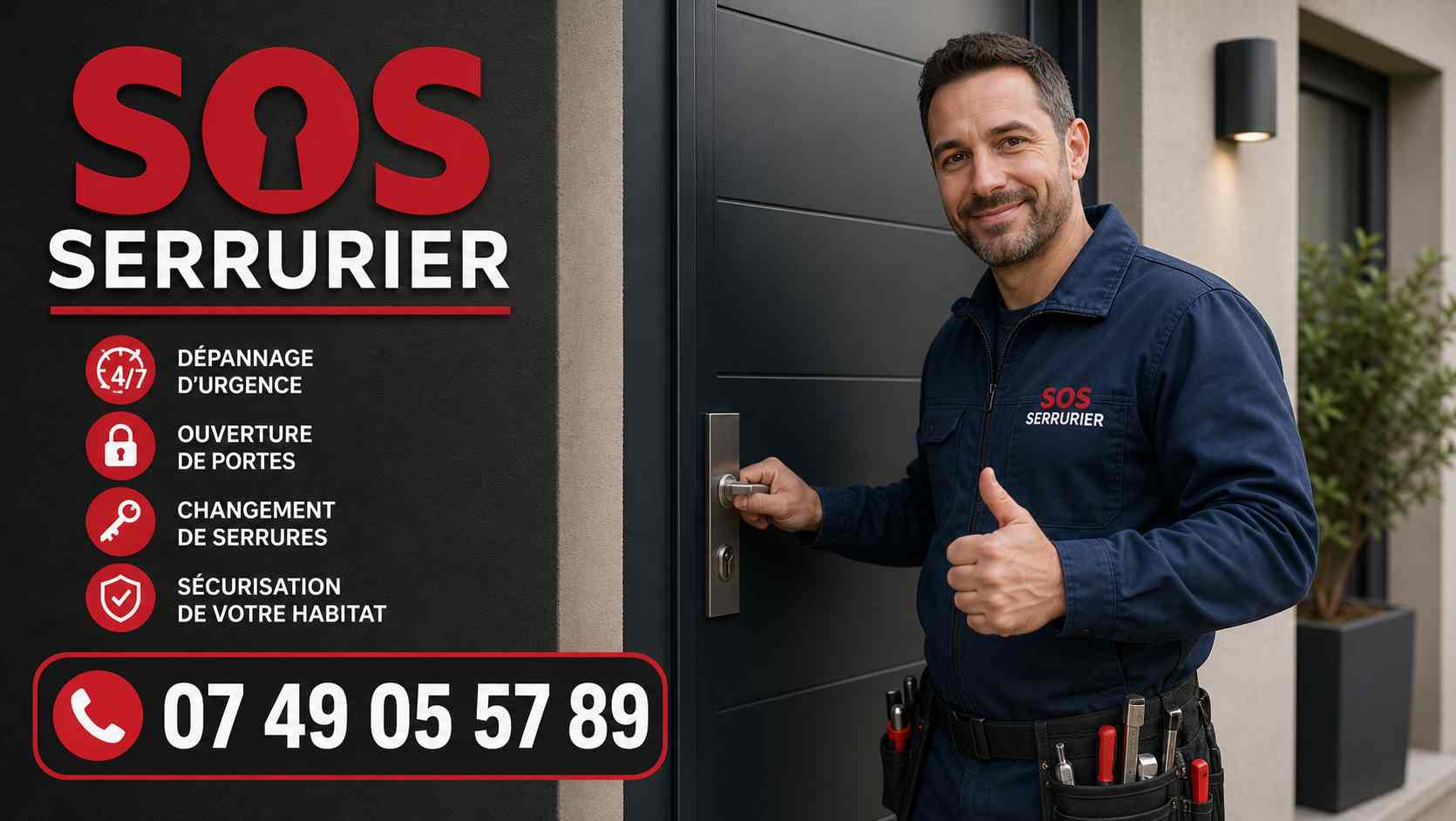Porte d'entrée à Diffembach-lès-Hellimer – SOS Serrurier
